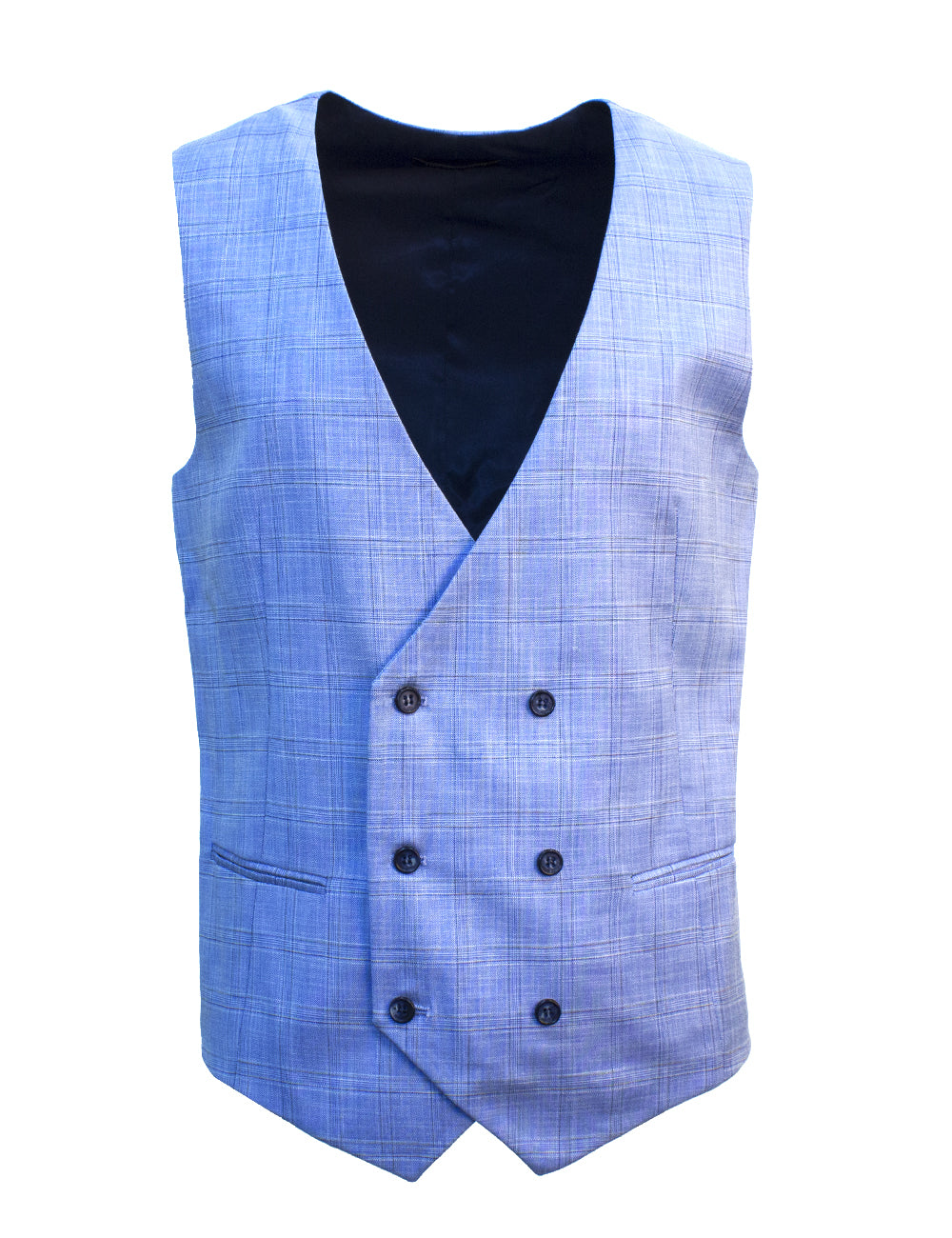 Slim Fit Double Breasted Vest