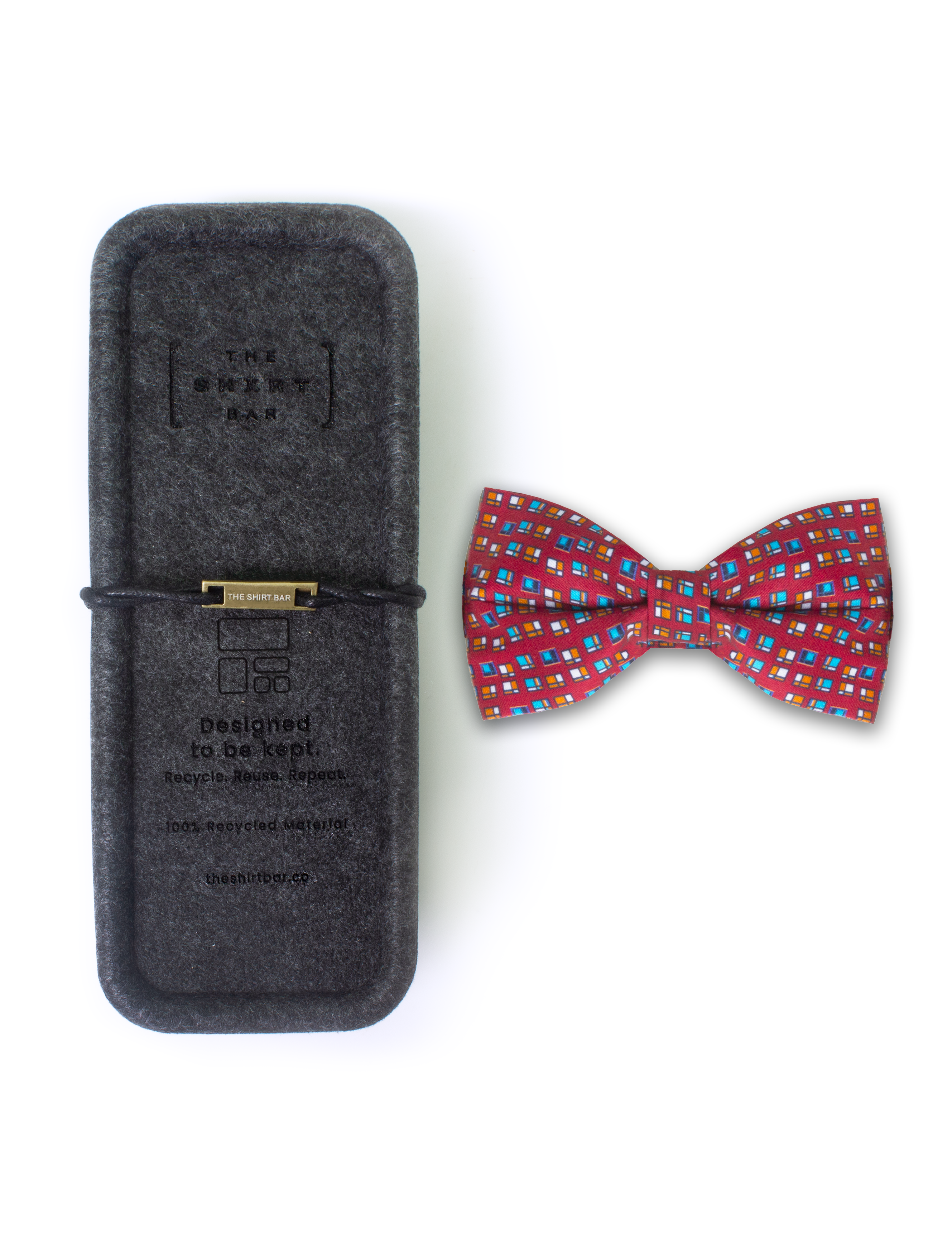 Red Hometown SG Inspired Print Woven Bowtie — The Shirt Bar
