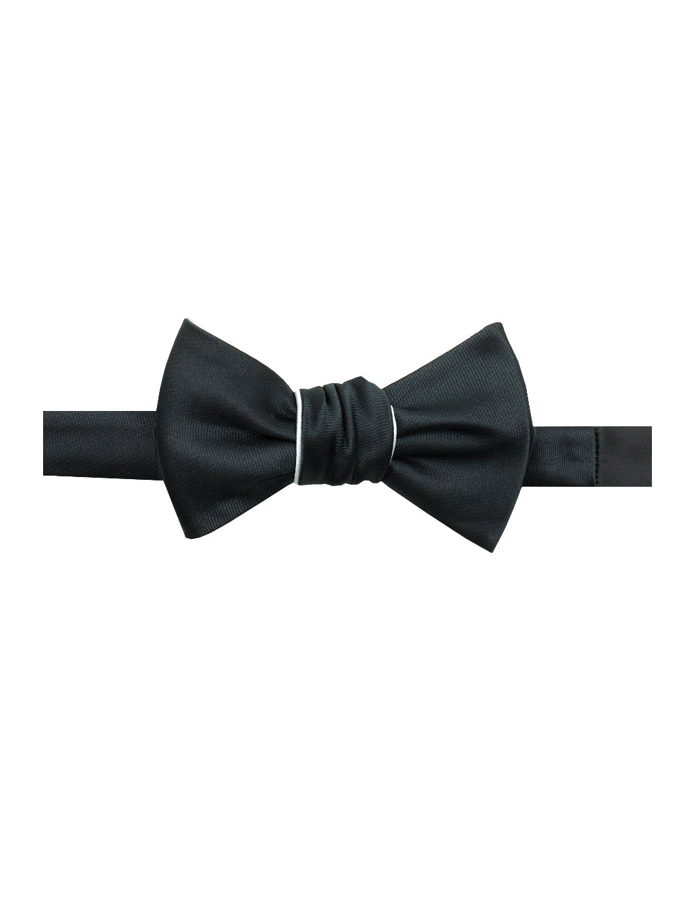 Black and White Reversible Woven Self Tie Bowtie