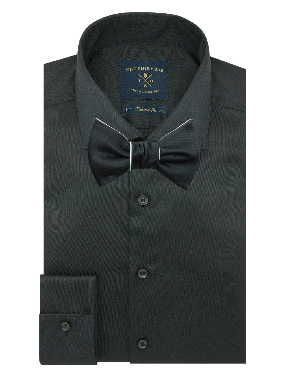 Black and White Reversible Woven Self Tie Bowtie