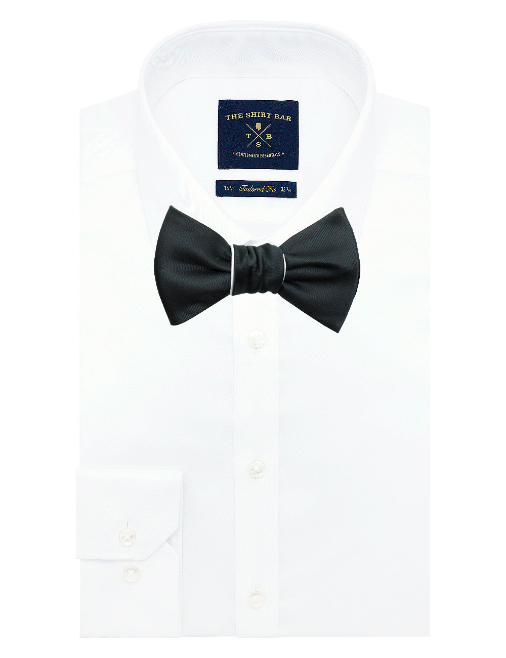 Black and White Reversible Woven Self Tie Bowtie