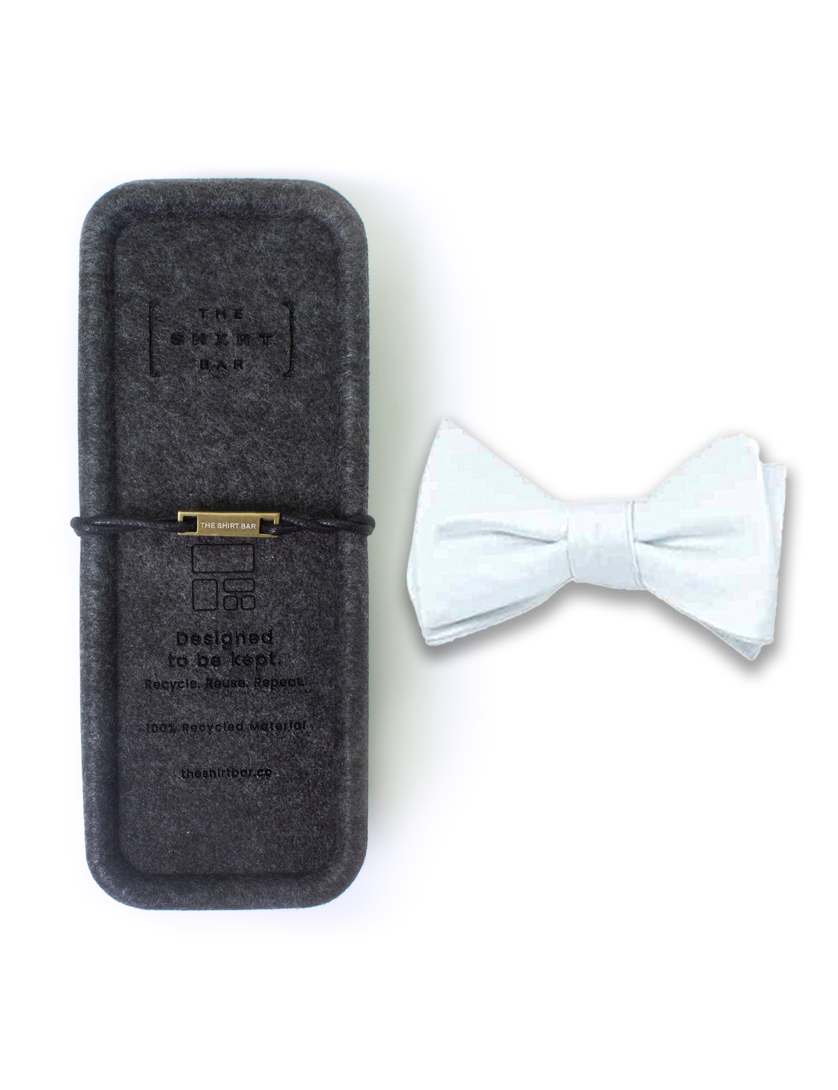 Black and White Reversible Woven Self Tie Bowtie