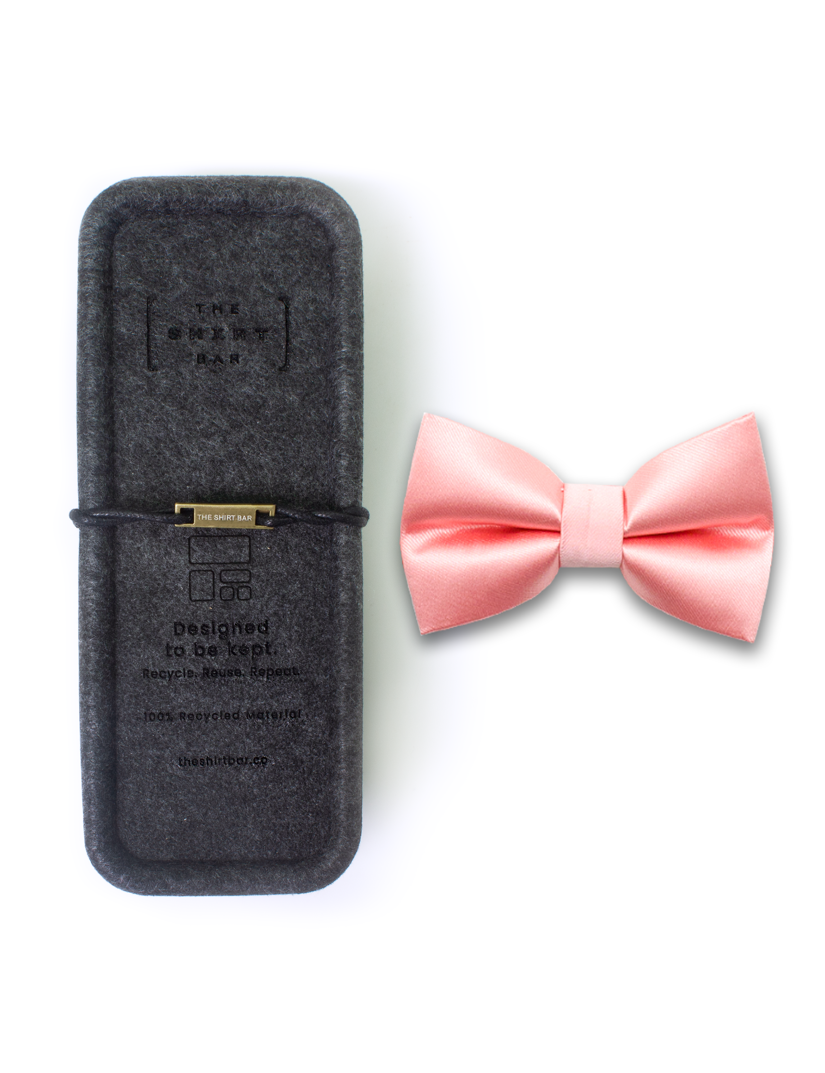 Solid Peach Bud Woven Bowtie — The Shirt Bar