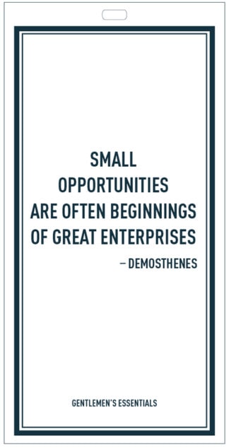 Beginnings of a great enterprises Quote Tag