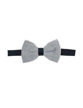 Black and White Knitted Bowtie KBT2.6