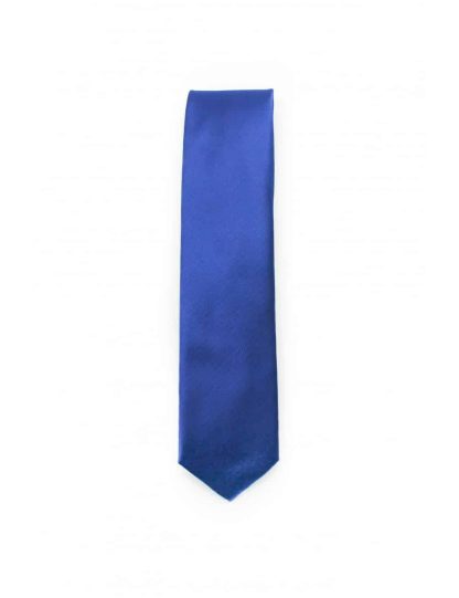 Solid Bright Blue Woven Necktie NT10.7