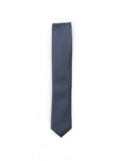 Solid Dark Silver Woven Necktie NT24.7