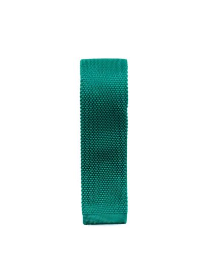 Solid Green Knitted Necktie KNT69.8