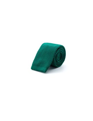 Solid Green Knitted Necktie KNT69.8