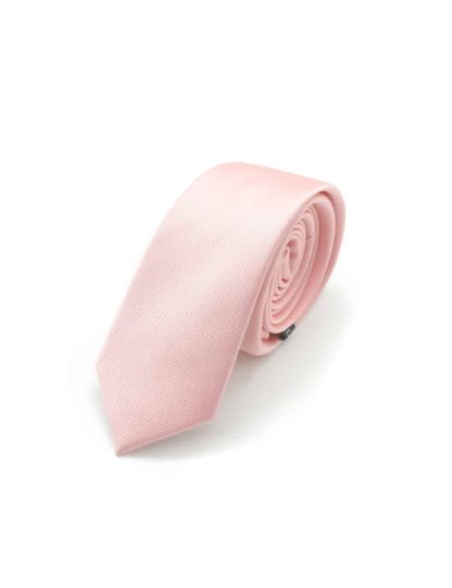 Solid Rouge Pink Woven Necktie NT4.13