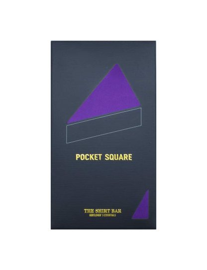 Solid Purple Woven Pocket Square PSQ30.9