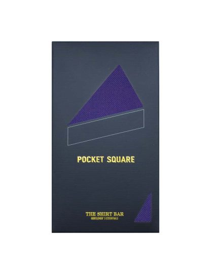 Navy Checks Woven Pocket Square PSQ45.9
