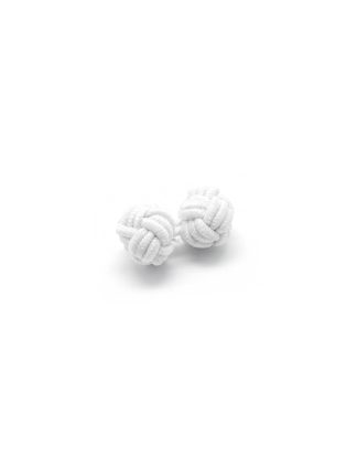 Solid White Silk Knots - 0112-005