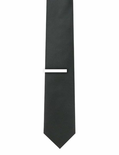 1.50" Solid White Classic Tie Clip TC0101-033A