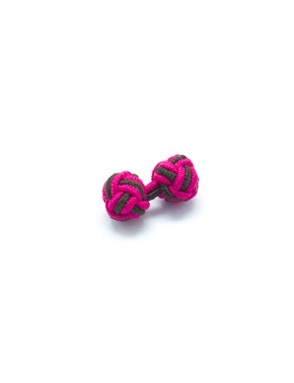 Fuchsia Pink & Navy Silk Knots - SK19.2