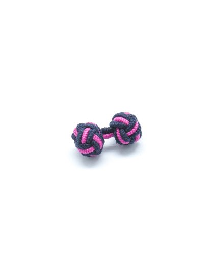 Navy & Pink Silk Knots - SK5.2