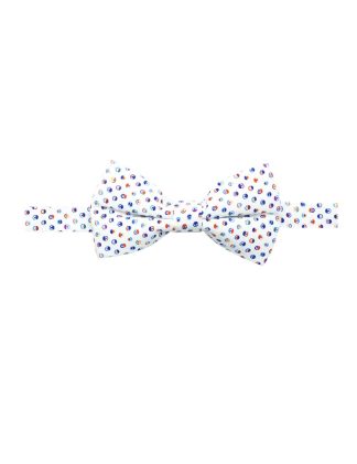 Rounded Print Woven Bowtie WBT2.9