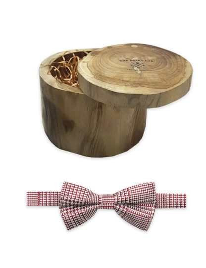 Red Dobby Woven Bowtie WBT30.7