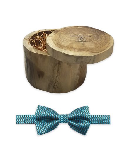Turquoise Dobby Woven Bowtie WBT24.7