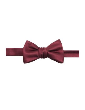 Solid Barn Red Woven Self Tie Bowtie WSTBT1.7