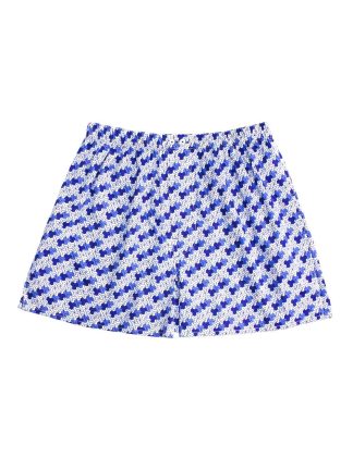 100% Premium Cotton Blue Geometric Print Button Fly Boxer Shorts IW1A6.1