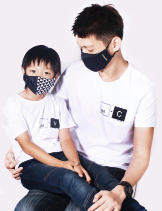 “Daddy & Me” Series - “CTRL+V” White Crew Neck Kids T-Shirt – TS4K4.2