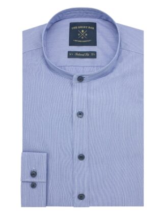 Navy and White Hairline Stripes Shirt - TF11G6.19