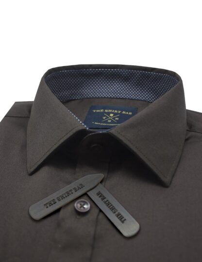 Solid Brown Long Sleeve Shirt - CF2A9.19