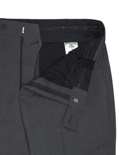 Slim / Tailored Fit Grey Jetsetter Flexi Waist Smart Pocket Dress Pants - DPT1E8.5