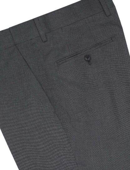 Slim / Tailored Fit Grey Jetsetter Flexi Waist Smart Pocket Dress Pants - DPT1E8.5