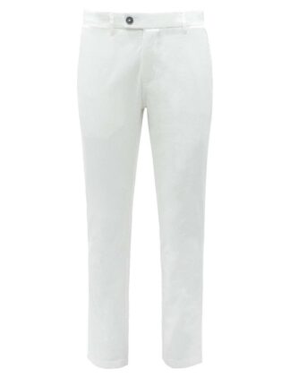 Slim Fit White Casual Pants – CPSFA1.3