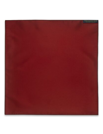 Solid Red Woven Pocket Square PSQ7.NOS