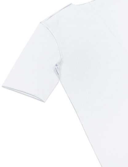 Raw Edge White Premium Cotton Stretch Raw Edge HS T-Shirt TS2C2.3
