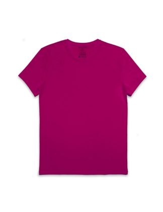 Teaberry Pink Premium Cotton Stretch Crew Neck Slim Fit T-Shirt