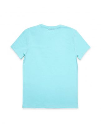 Arctic Blue Premium Cotton Stretch Crew Neck Slim Fit T-Shirt