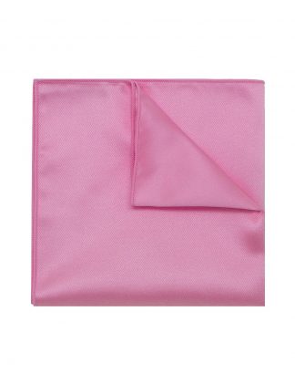 Solid Prism Pink Woven Pocket Square - PSQ12.NOS