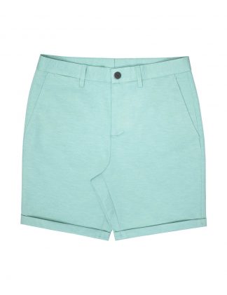 Aqua Green Slim / Tailored Fit Dress Shorts - CS1B2K.6