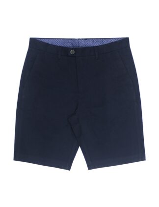 Midnight Navy Cotton Stretch Slim Fit Casual Shorts CSA17.5