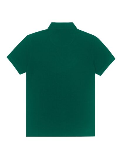 The Shirt Bar Back View Slim Fit Hunter Green Tencel Short Sleeve Polo T-Shirt PTS1A4T.1