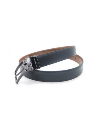 Navy / Tan Reversible Leather Belt - LBR1.9