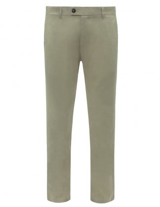 Khaki Cotton Stretch Slim Fit Casual Pants - CP1A1.5