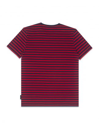 SF Navy and Red Stripe Crew Neck T-Shirt TS1A4.5