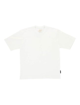 Solid White Tencel Oversized IMPACT Print T-Shirt